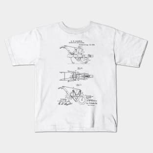 Distributor and Planter Vintage Patent Hand Drawing Funny Novelty Gift Kids T-Shirt